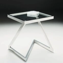 Storm Clear Glass Side Table