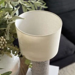 Soga Grey Table Lamp & White Shade -Housing Units Furniture Store 022a76241c827e9889a81d6a2fc62174