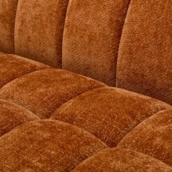 Claudia Rust Orange Fabric Loveseat -Housing Units Furniture Store 02404721d00b475b7c745134efa82e2c