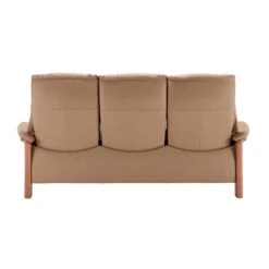 Stressless Windsor High-Back 3 Seater Recliner Sofa In Paloma Beige & Oak -Housing Units Furniture Store 037c835341e4b81273a87f1dc801dcf0