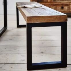 Malmo Reclaimed Timber Small Dining Table Bench -Housing Units Furniture Store 04ab97b0bfcb6032cd7c54b4ca151fb9