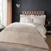 Catherine Lansfield Deco Sequin Champagne Superking Duvet Set