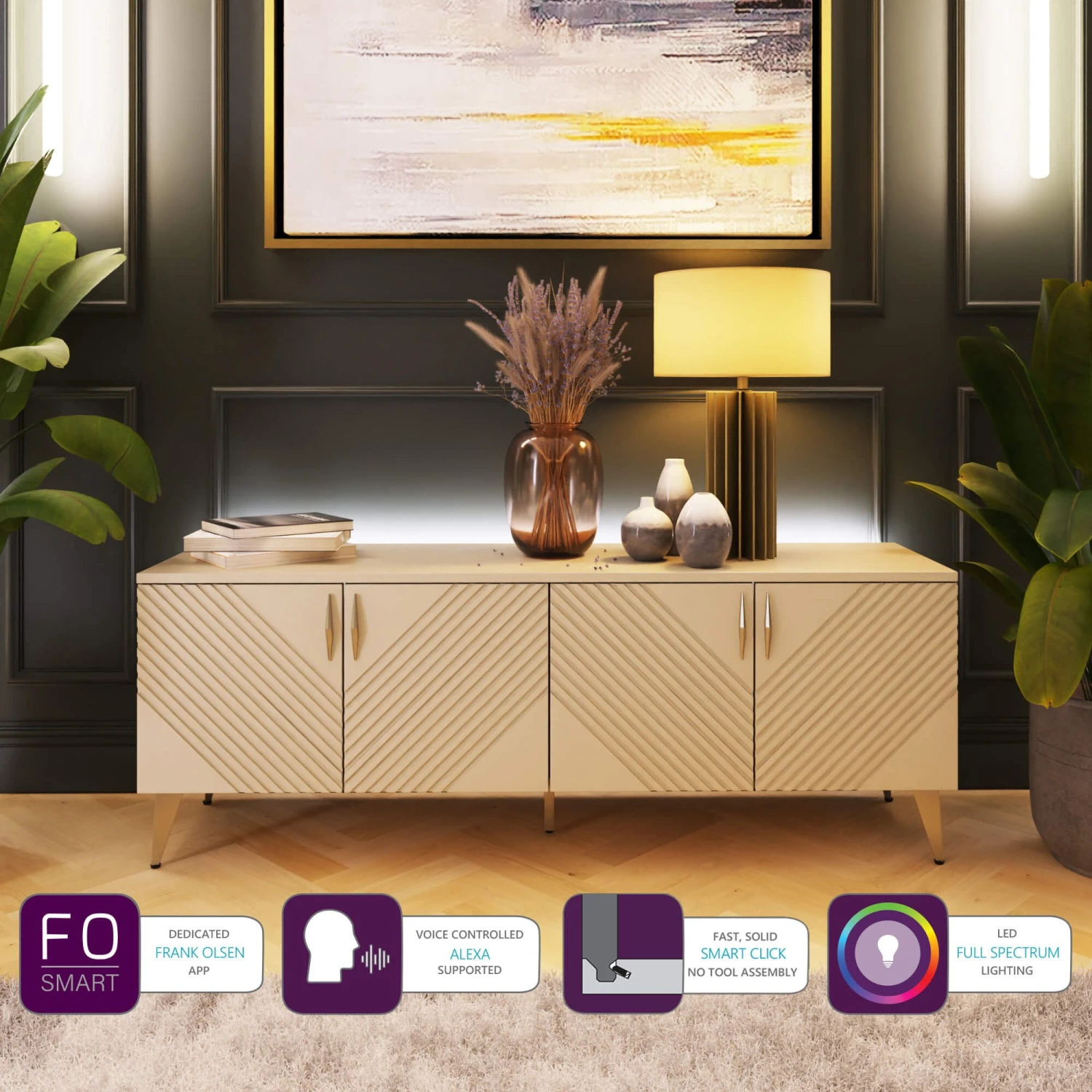 Frank Olsen Ava White TV Unit 5 Frank Olsen Ava White TV Unit - Image 5