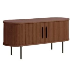 Annika Smoked Oak Slatted Sliding 2 Door TV Lowboard -Housing Units Furniture Store 068d62a7aec80bd7a309f47f2e421bb5