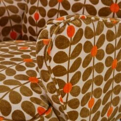 Orla Kiely Alma Sixties Stem Fawn Patterned Fabric Accent Armchair -Housing Units Furniture Store 06ead9b139eede49663bf0ca3847b9fb