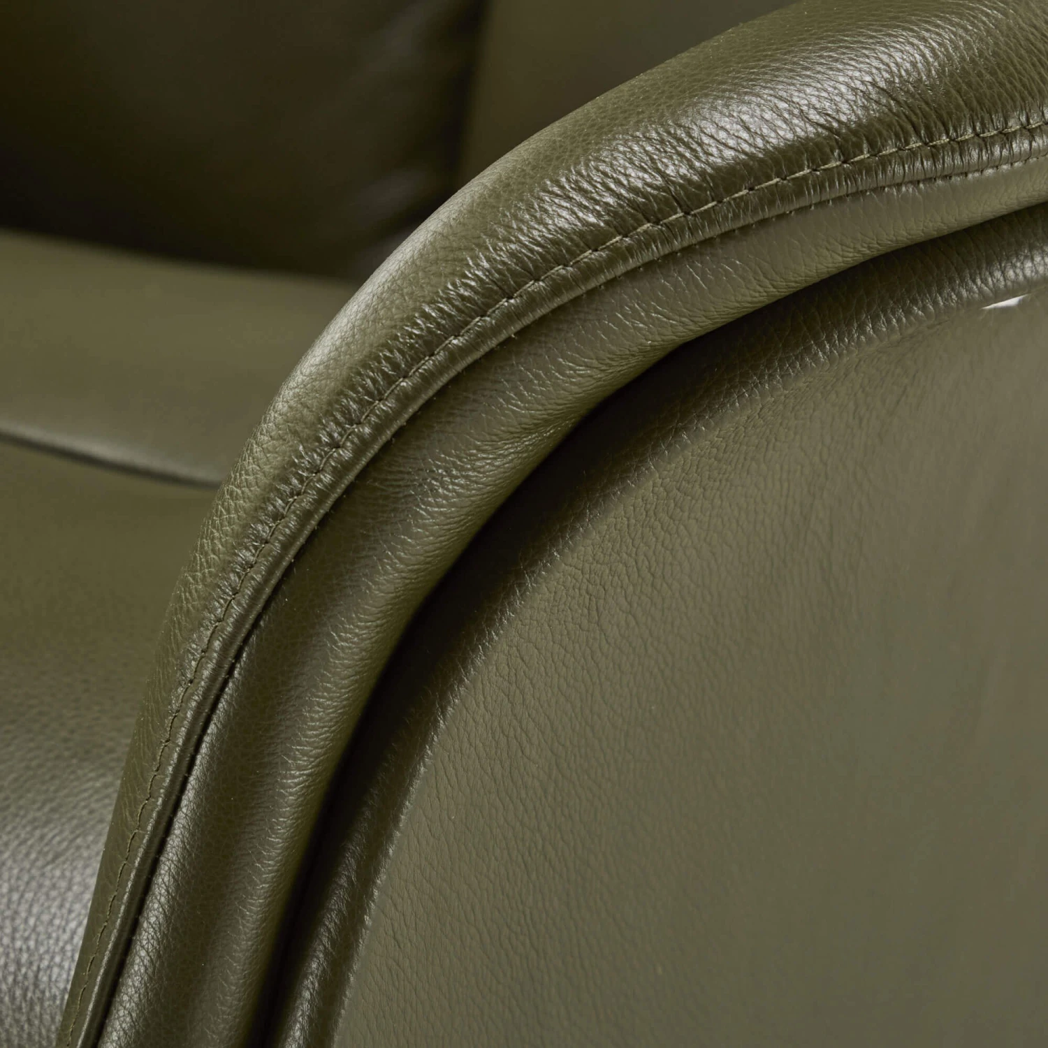 Kasava Green Semi Aniline Leather Power Recliner Chair 8 Kasava Green Semi Aniline Leather Power Recliner Chair - Image 8