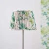 Designers Guild Kyoto Flower Emerald Green 14 Inch Pleated Shade