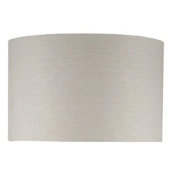35cm Lino Grey Self Lined Drum Shade