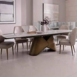 Fiora Casa Venezia Rectangular Ceramic Extending Dining Table