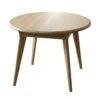 Stockholm Light Oak 105cm Compact Round Extending Dining Table