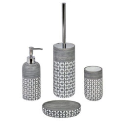 Ravello Grey & White Resin Bathroom Collection