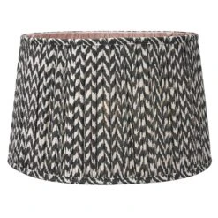 35cm Vienna Chevron Black Pleated Light Shade