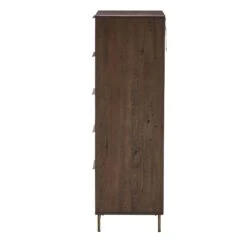 Andria Reclaimed Pine Solid 5 Drawer Tall Chest -Housing Units Furniture Store 09c41174390ecad7b3a3a79a7141bc87