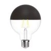 Crown Black Globe Dimmable E27 LED Bulb