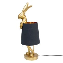 Gold Modest Rabbit 68cm Table Lamp With Black Shade -Housing Units Furniture Store 0a7d5d35d0ab934802e51ccfe214f897 1