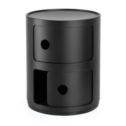 Kartell Componibili Black Recycled 2 Drawer Unit -Housing Units Furniture Store 0a959e6b98dde2eacc5da4d821951ca7