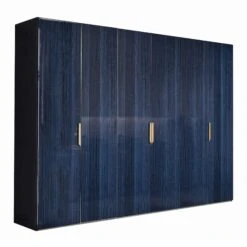 Celeste High Gloss Cobalt Blue 6 Door Wardrobe