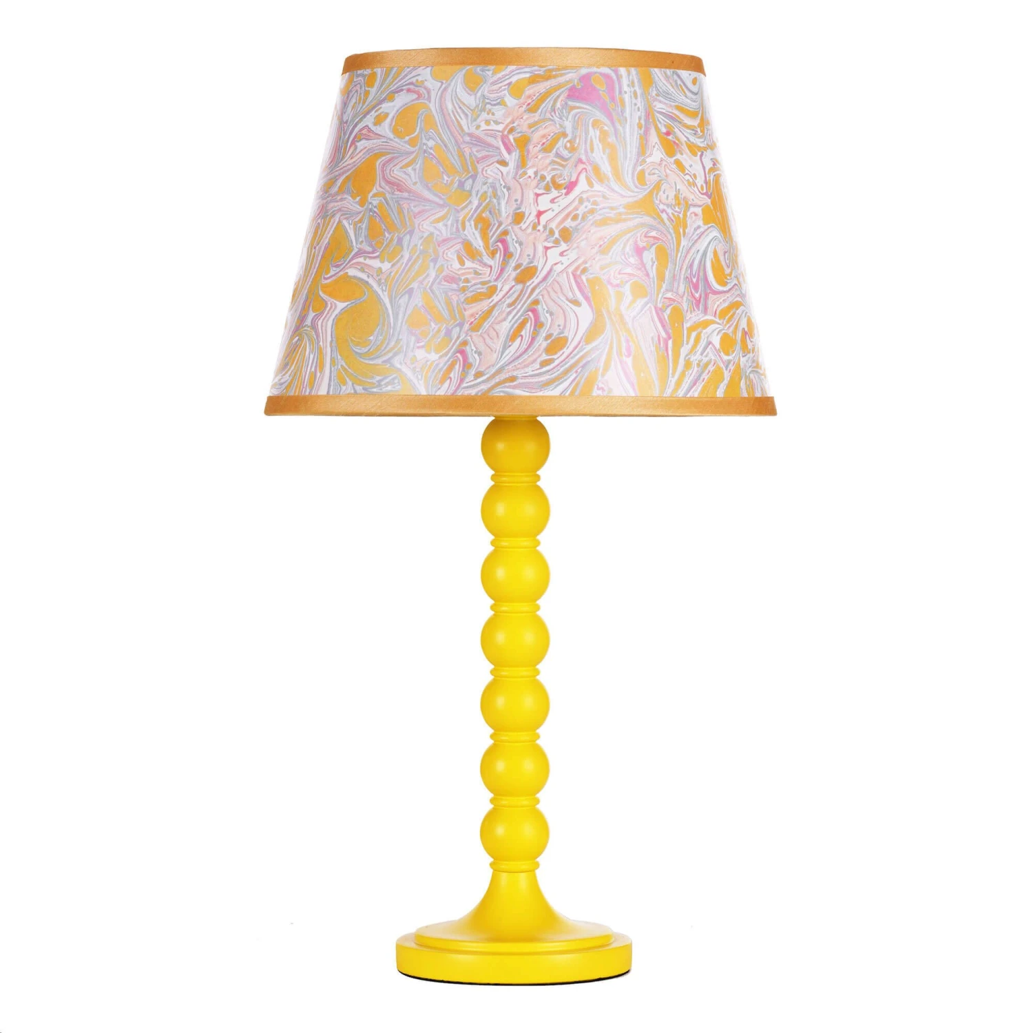 Spool Yellow Table Lamp Base 2 Spool Yellow Table Lamp Base - Image 2
