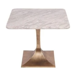 Libra Morchino Large Square White Marble Side Table -Housing Units Furniture Store 0cb3973efef261490cda9c6e36145870