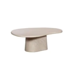 Glass House Solna Large Travertine Effect Coffee Table