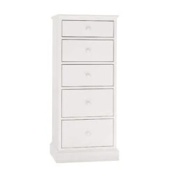 Ascot White 5 Drawer Tall Chest 5 Ascot White 5 Drawer Tall Chest -Housing Units Furniture Store 0f06e2f0766fef770b27fbd314e48cc7 1