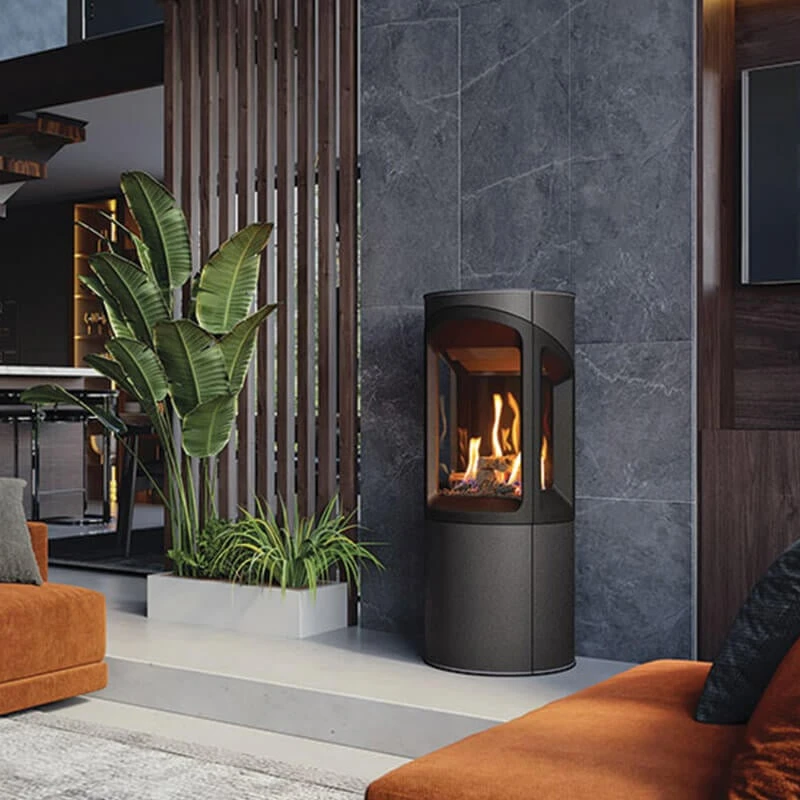 Onyx Liv 3 Sided Round Gas Stove 2 Onyx Liv 3 Sided Round Gas Stove - Image 2