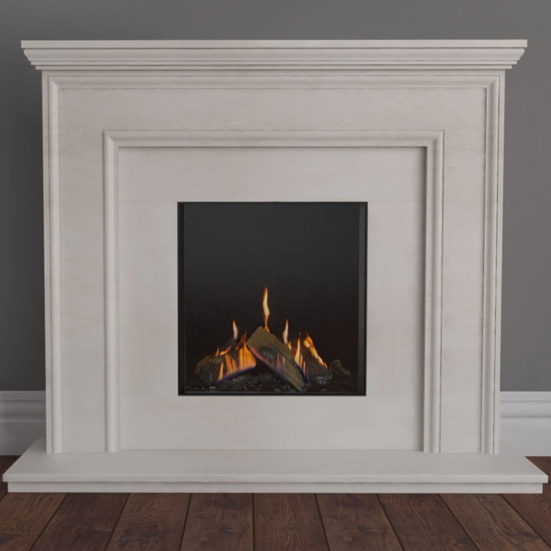 Lorenzo Limestone Fire Surround For Global 55XT Fire 1 Lorenzo Limestone Fire Surround For Global 55XT Fire