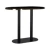 Zanzibar Oval Black Marble Effect Bar Table