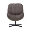 Zara Taupe Fabric Accent Swivel Chair