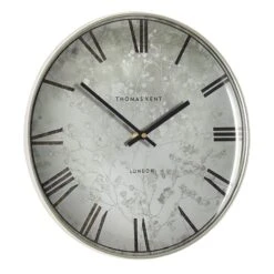 Thomas Kent Silver Roma Wall Clock
