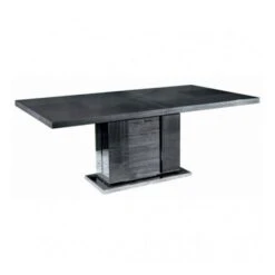 Monza Koto Grey High Gloss Large 196cm Extending Dining Table