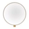 Lisette Ivory Round Gallery Dressing Table Mirror
