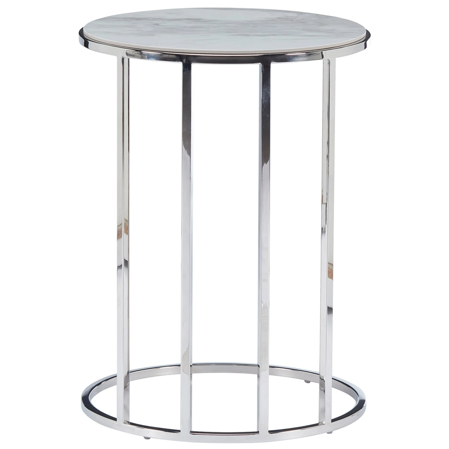Faro Marble Effect Side Table 3 Faro Marble Effect Side Table - Image 3