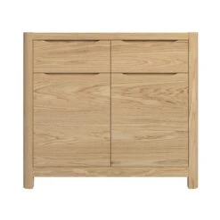 Stockholm Light Oak Compact 2 Door 2 Drawer Sideboard -Housing Units Furniture Store 1339b828a9857fa9172ad0bb26ed70b8