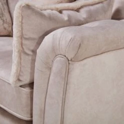 Fairfield Cream Fabric 4 Seater Pillow-Back Corner Sofa -Housing Units Furniture Store 136e93451c66c7c1b6b3b1c8e95be182