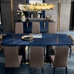 Celeste High Gloss Cobalt Blue 196cm Extending Dining Table -Housing Units Furniture Store 13f9f639dbfd4e8a66dcd726f344c38f