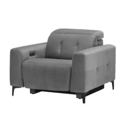 Frascati Misty Grey Fabric Power Recliner Armchair -Housing Units Furniture Store 145699690e813ff3bdd69927012447ce