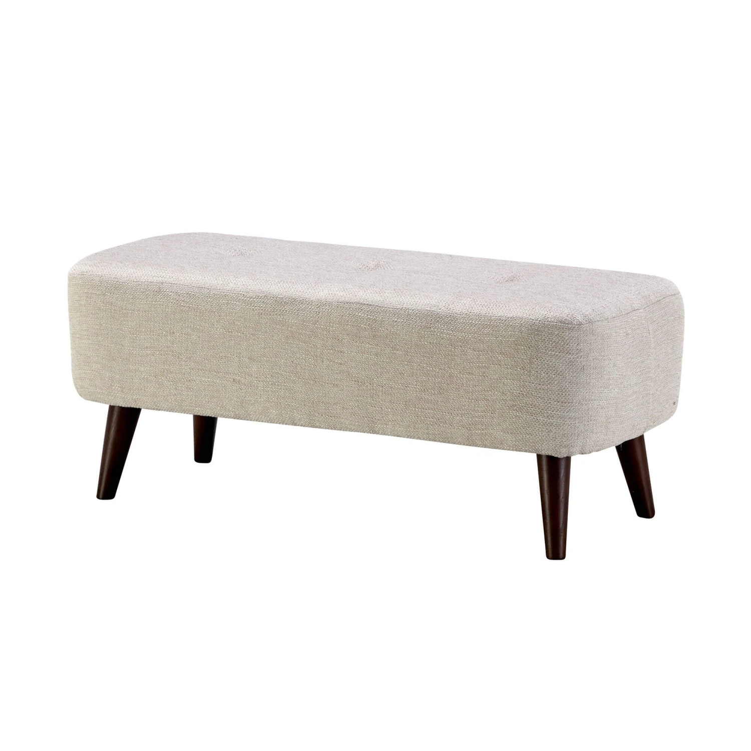Ariana Natural Boucle Fabric Medium Bench Stool 2 Ariana Natural Boucle Fabric Medium Bench Stool - Image 2