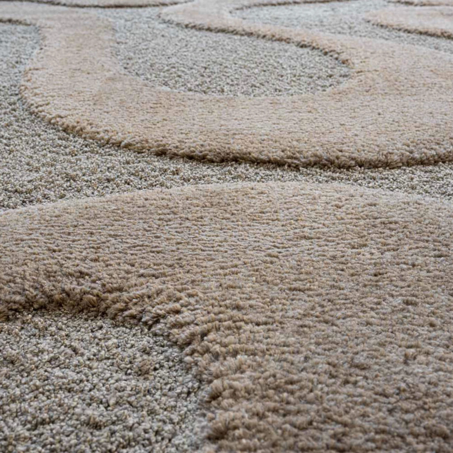 Cleo Wave Textured Taupe Rug Collection 2 Cleo Wave Textured Taupe Rug Collection - Image 2