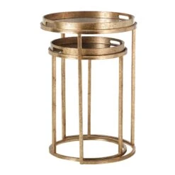 Libra Vienna Atlas Set Of 2 Side Tables In Antique Gold -Housing Units Furniture Store 1573280cb26f24dd0d94fa024daaa511