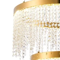 Rowen French Gold Crystal 2 Tier Pendant Light -Housing Units Furniture Store 158dd3d9a9d4c82a22f77bf709782608 1