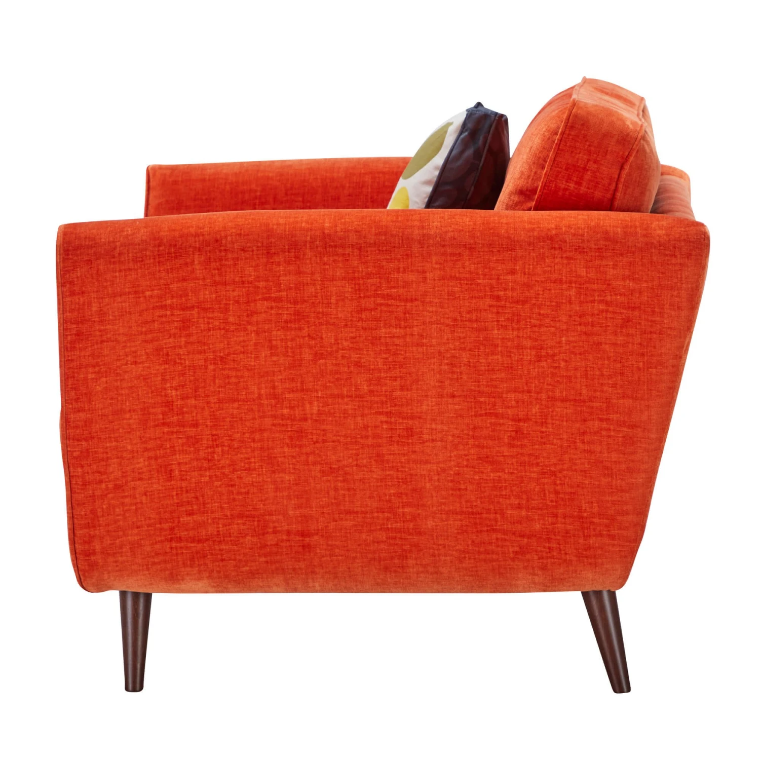 Orla Kiely Ivy Snuggler Sofa In Derry Orange Fabric 3 Orla Kiely Ivy Snuggler Sofa In Derry Orange Fabric - Image 3