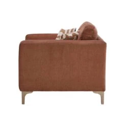 Miranda Dusky Apricot Fabric Cuddler Sofa -Housing Units Furniture Store 1694e596b3f038e891d9d4ffb7ef3ed2