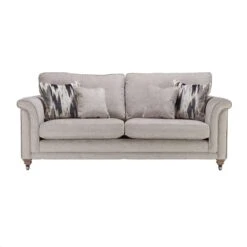 Buxton Grey Fabric Grand Sofa