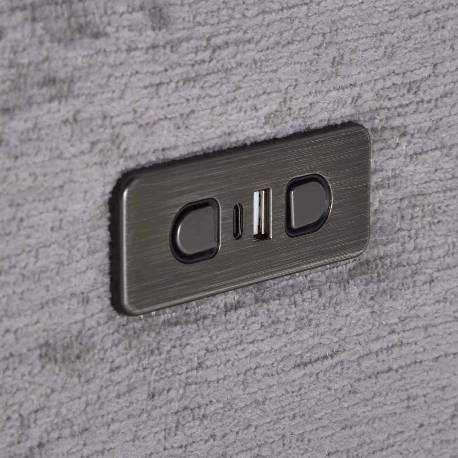 Dante Grey Fabric 2 Seater Electric Recliner Sofa 10 Dante Grey Fabric 2 Seater Electric Recliner Sofa - Image 10