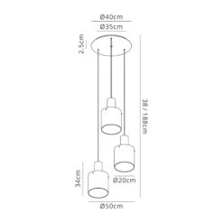 Chelsea Satin Black Triple Pendant Light -Housing Units Furniture Store 16e021997558279986f79d99312333a5