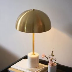 Aged Brass & Marble Dome Table Lamp -Housing Units Furniture Store 171ffac9315a8d3718ec3cdf80764c50