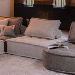 Aspect Natural Fabric Modular Lounge Chair