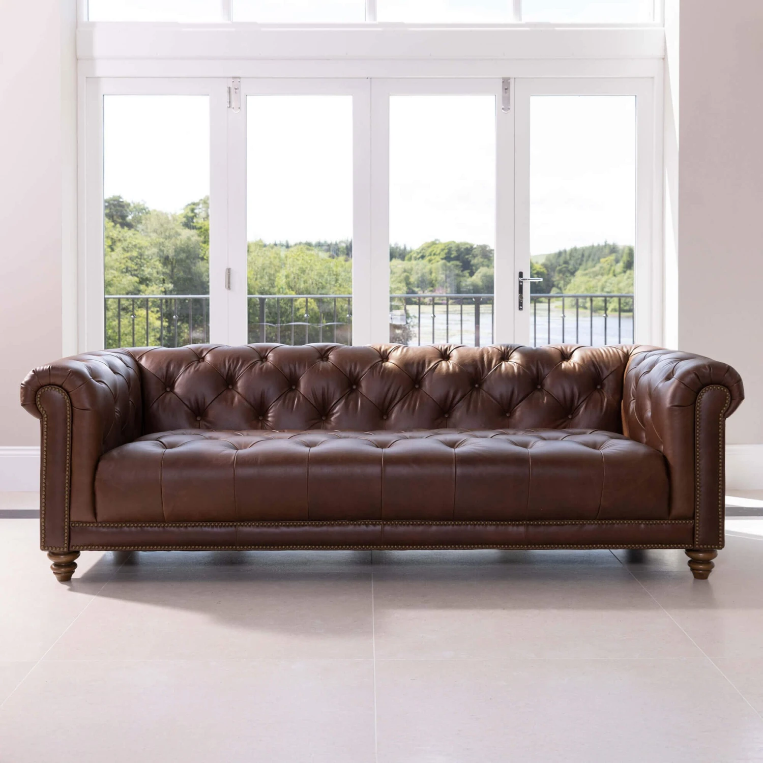 Wentworth Kodak Clove Brown Leather Maxi Sofa 1 Wentworth Kodak Clove Brown Leather Maxi Sofa
