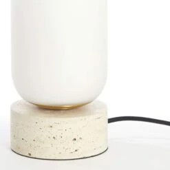 Terazo Sand 35cm Table Lamp With Opal Glass Shade -Housing Units Furniture Store 18ab20b1922cb7d24e3f1494b87f6fc7